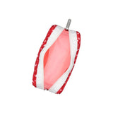 LeSportsac Unisex Pouch Rectangular Cosmetic In Red Mini Hearts Wh