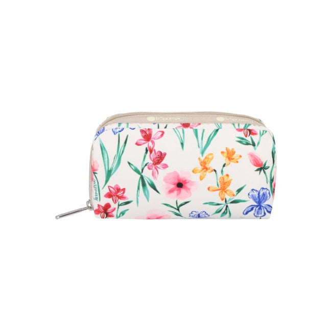 LeSportsac Unisex Pouch Rectangular Cosmetic In Watercolor Botanical