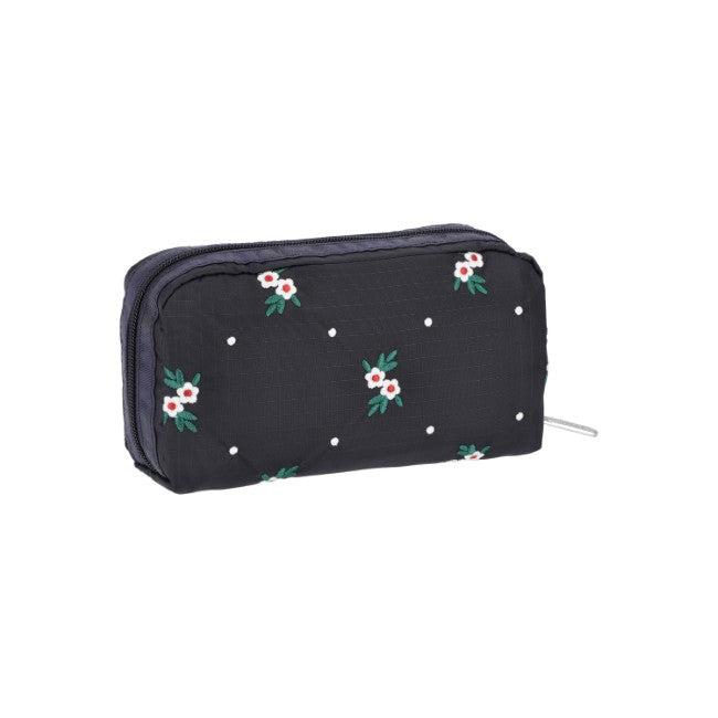 LeSportsac Unisex Pouch Rectangular Cosmetic In Floral Lattice Emb