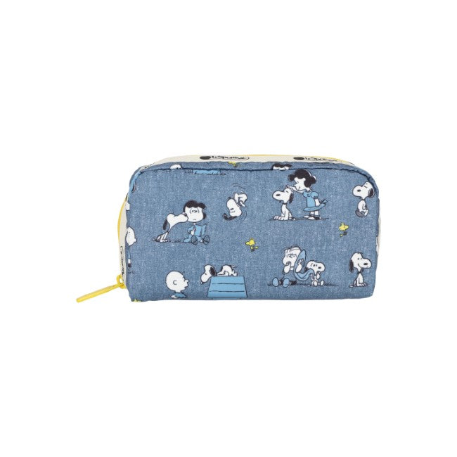 LeSportsac Unisex Pouch Rectangular Cosmetic In Peanuts Happy Pals Acc