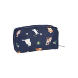 LeSportsac Unisex Pouch Rectangular Cosmetic In Tropical Meow Cat