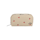 LeSportsac Unisex Pouch Rectangular Cosmetic In Cherry Embroidery