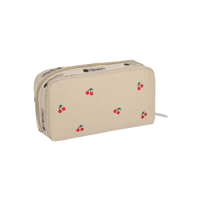 LeSportsac Unisex Pouch Rectangular Cosmetic In Cherry Embroidery