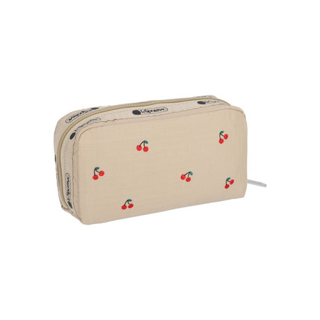 LeSportsac Unisex Pouch Rectangular Cosmetic In Cherry Embroidery