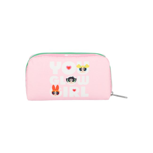LeSportsac Unisex Pouch Rectangular Cosmetic In Ppg Pink Rect Cosm