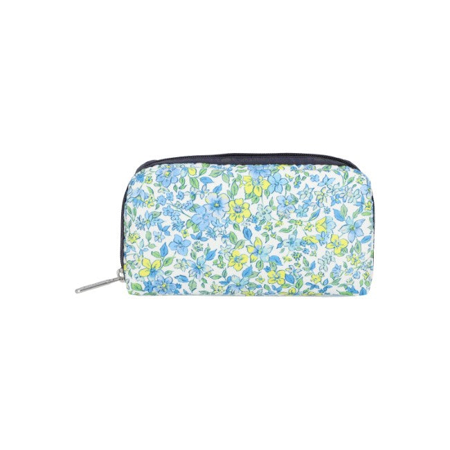 LeSportsac Unisex Pouch Rectangular Cosmetic In Tapestry Flower Blue
