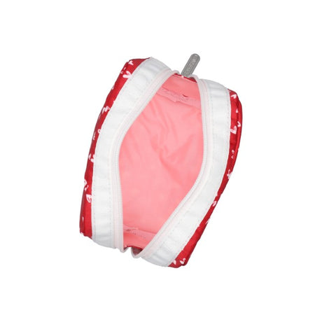 LeSportsac Unisex Pouch Square Cosmetic In Red Mini Hearts Wh