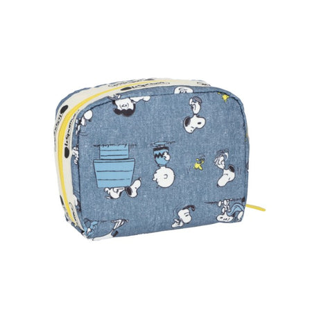 LeSportsac Unisex Pouch Square Cosmetic In Peanuts Happy Pals Acc