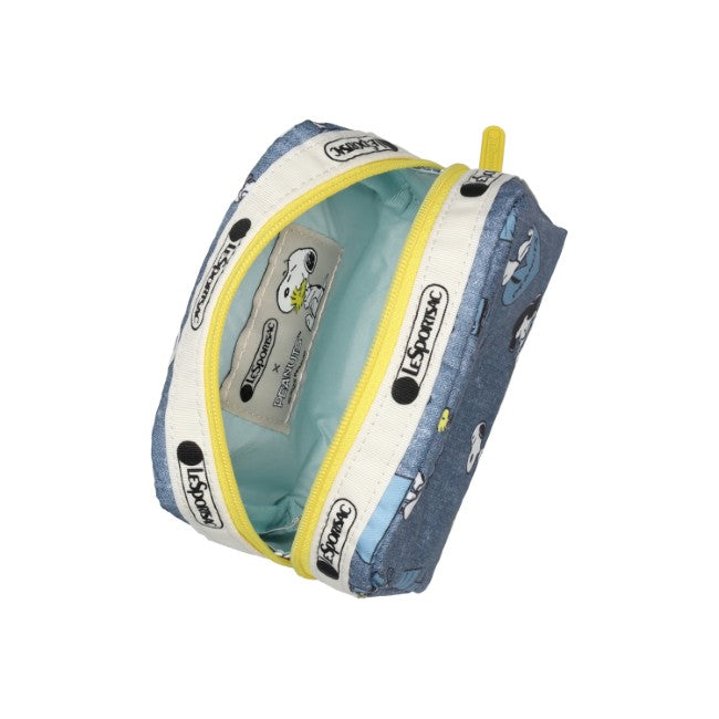 LeSportsac Unisex Pouch Square Cosmetic In Peanuts Happy Pals Acc