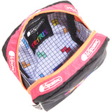 Square Cosmetic In Tetris Heart Emb Sq Cosm