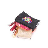 Square Cosmetic In Tetris Heart Emb Sq Cosm