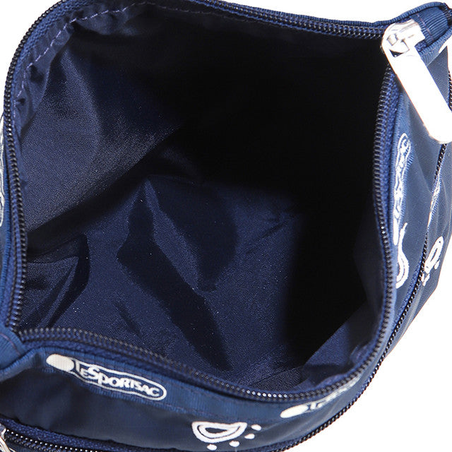 Cosmetic Clutch In Navy Bandana Emb