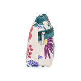 Cosmetic Clutch In Graphic Floral Ivory