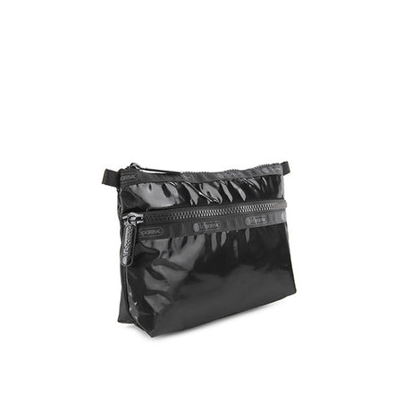 Cosmetic Clutch In Black Shine