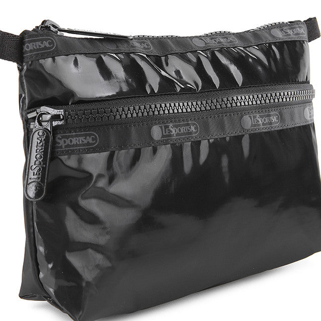 Cosmetic Clutch In Black Shine