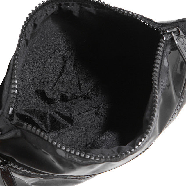 Cosmetic Clutch In Black Shine