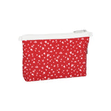 LeSportsac Unisex Pouch Cosmetic Clutch In Red Mini Hearts Wh
