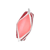 LeSportsac Unisex Pouch Cosmetic Clutch In Red Mini Hearts Wh