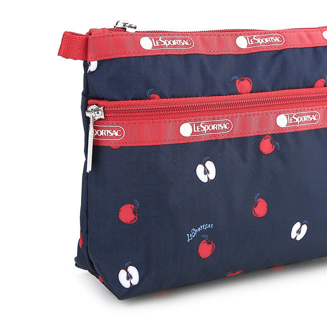 LeSportsac Aksesoris Unisex Cosmetic Clutch In Red Delicious Navy/Red