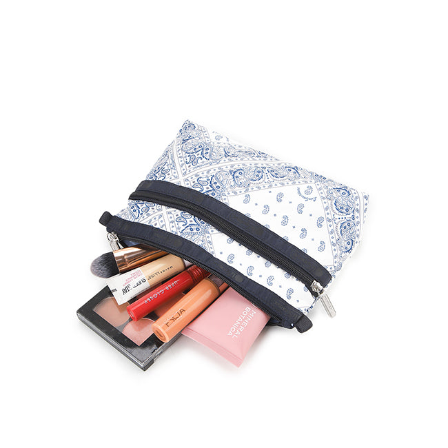 Cosmetic Clutch In Bandanna Breeze
