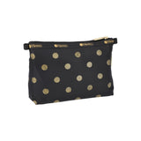 LeSportsac Unisex Pouch Cosmetic Clutch In Gold Glitter Dots