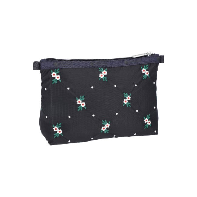 LeSportsac Unisex Pouch Cosmetic Clutch In Floral Lattice Emb