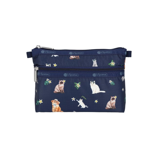 LeSportsac Unisex Bags Cosmetic Clutch In Tropical Meow Cat