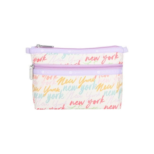 LeSportsac Unisex Bags Cosmetic Clutch In Nyc Script Cream