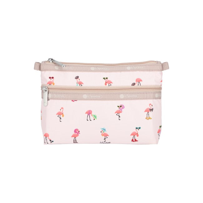 LeSportsac Unisex Bags Cosmetic Clutch In Flamingo Party