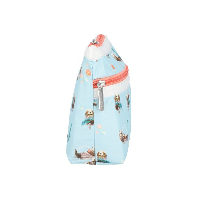 LeSportsac Unisex Bags Cosmetic Clutch In Floating Sea Otters