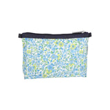 LeSportsac Unisex Pouch Cosmetic Clutch In Tapestry Flower Blue