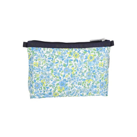 LeSportsac Unisex Pouch Cosmetic Clutch In Tapestry Flower Blue