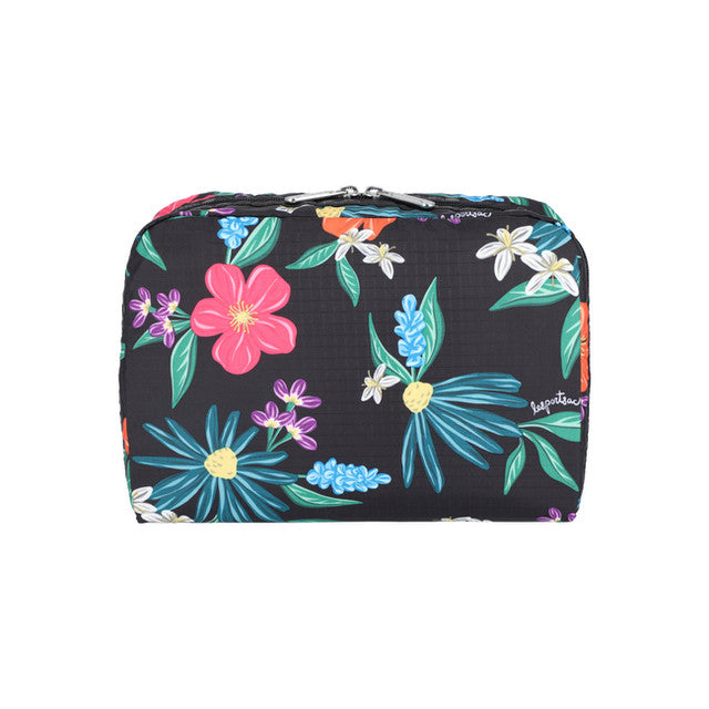 Xl Rectangular Cosmetic In Wild Flower Watercolor