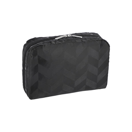 Xl Rectangular Cosmetic In Herringbone Jacquard