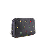Xl Rectangular Cosmetic In Mixed Fruit Embroidery