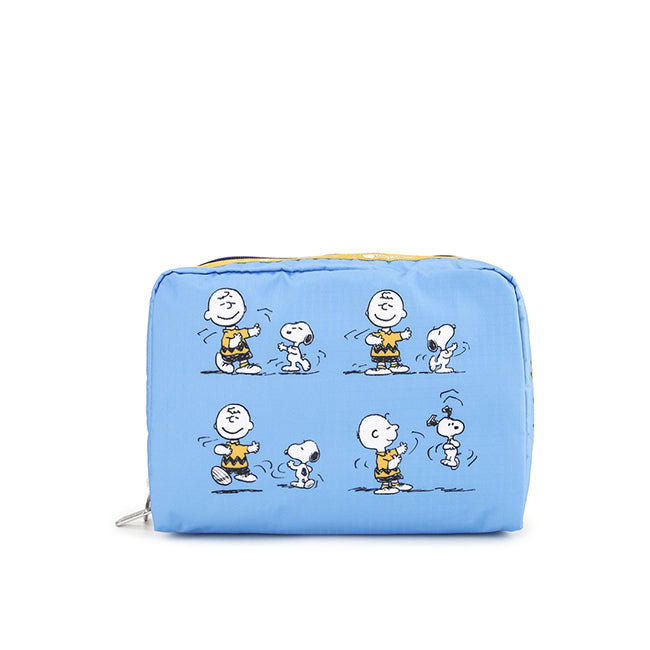 LeSportsac Aksesoris Unisex Xl Rectangular Cosmetic In Peanuts Vibes Xl Cosm