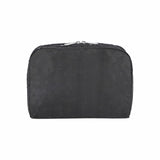 LeSportsac Unisex Xl Rectangular Cosmetic In Black Floral Jacquard