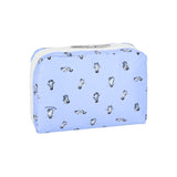 LeSportsac Unisex Pouch Xl Rectangular Cosmetic In Petite Penguins White