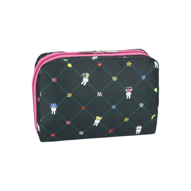 LeSportsac Unisex Pouch Xl Rectangular Cosmetic In Miffy Orchard Green/Pink