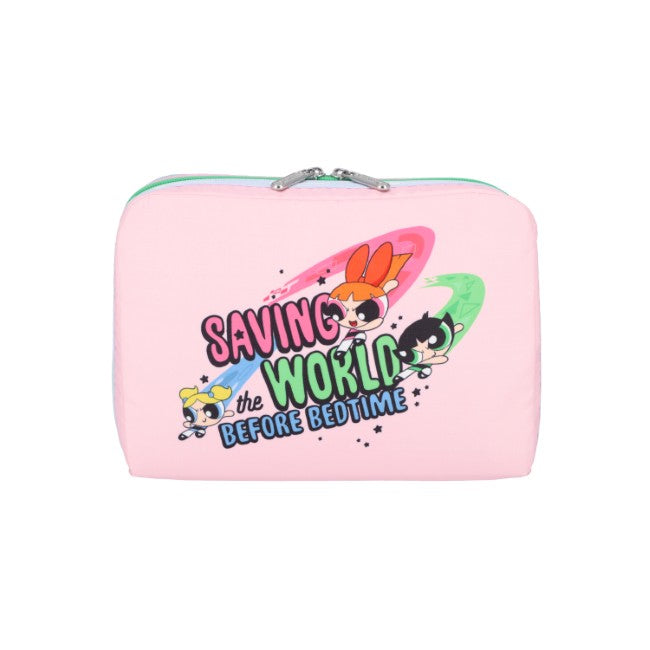 LeSportsac Unisex Pouch Extra Large Rectangular Cosmetic In Ppg Pink/Mint Rect Cosm
