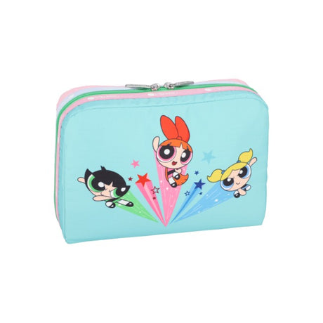 LeSportsac Unisex Pouch Extra Large Rectangular Cosmetic In Ppg Pink/Mint Rect Cosm