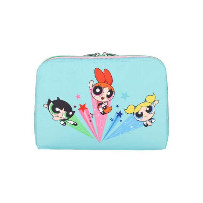 LeSportsac Unisex Pouch Extra Large Rectangular Cosmetic In Ppg Pink/Mint Rect Cosm