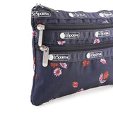 3-Zip Cosmetic In Denim Daisy