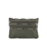 3-Zip Cosmetic In Dark Olive