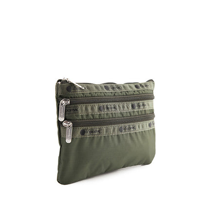 3-Zip Cosmetic In Dark Olive
