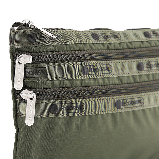 3-Zip Cosmetic In Dark Olive
