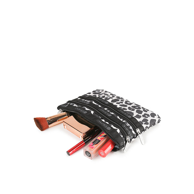 3-Zip Cosmetic In Neutral Leopard