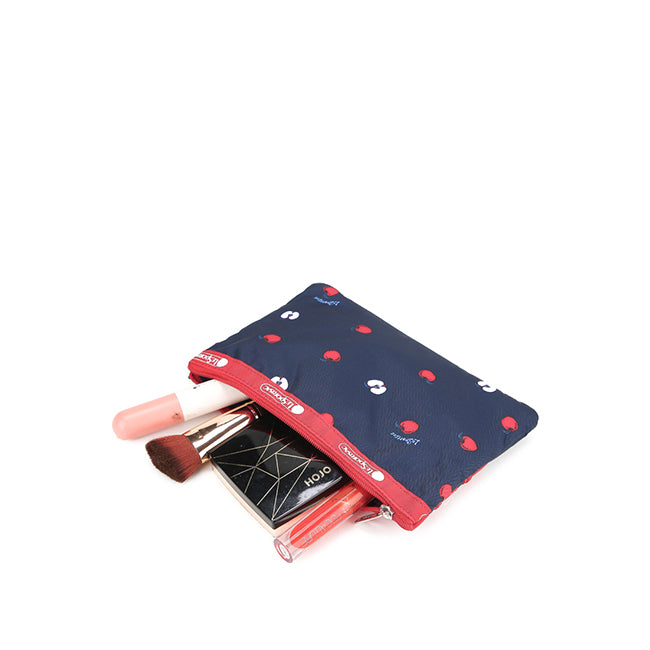 LeSportsac Aksesoris Unisex 3-Zip Cosmetic In Red Delicious Navy/Red
