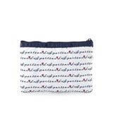 3-Zip Cosmetic In Marine Logo Border