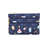 LeSportsac Unisex 3-Zip Cosmetic In Care Bears Dreams Navy